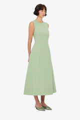 Cleo Tweed Midi Dress - Caledon Green
