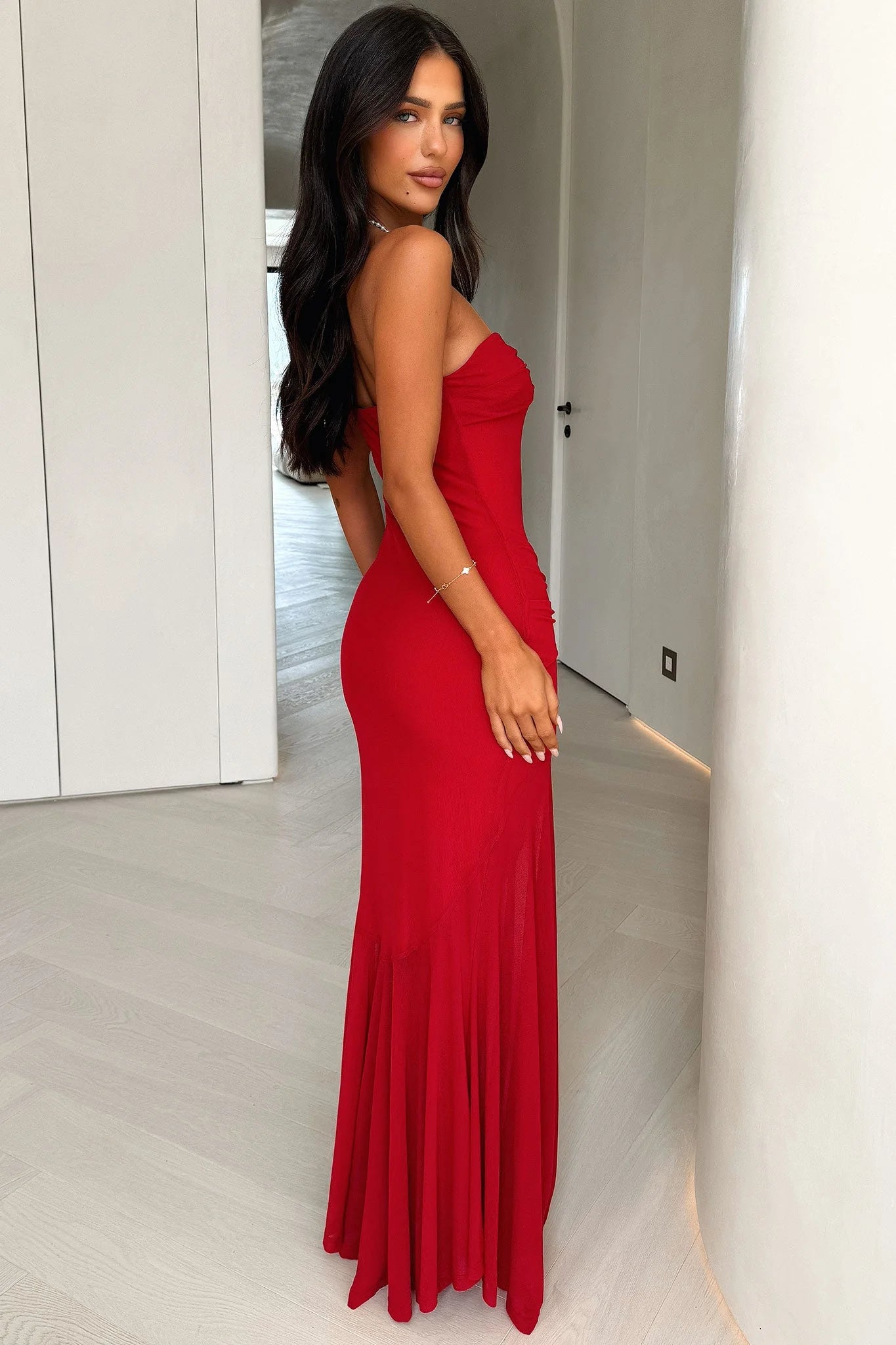 Tasmin Maxi Dress - Red