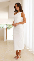 Alaina Midi Dress - White
